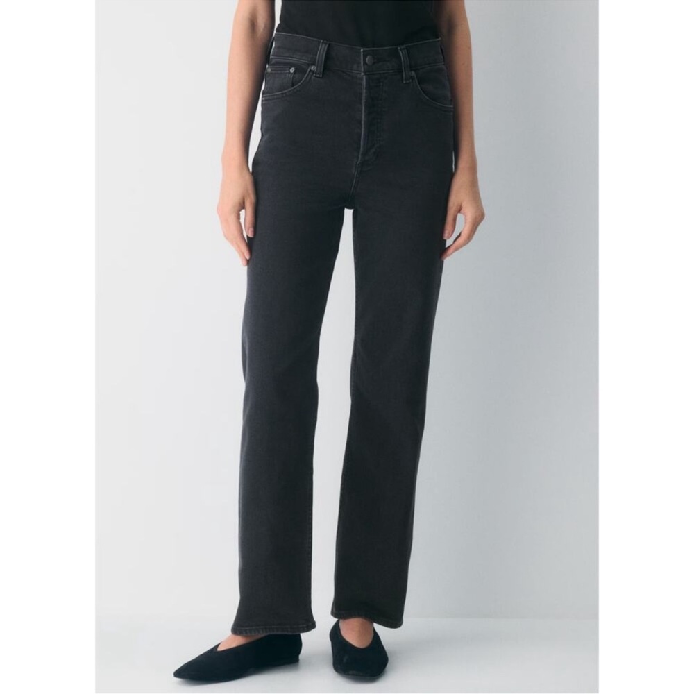 Aritzia Denim Forum The Arlo Hi-Rise Straight Leg Jeans Organic Cotton Size 30